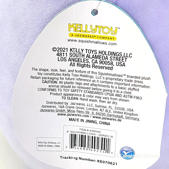 BUBBA 🐄 2021 O.G. Purple Spotted Cow Original Squishmallow by Kelly Toy NWT ☆PC - Picture 10 of 10
